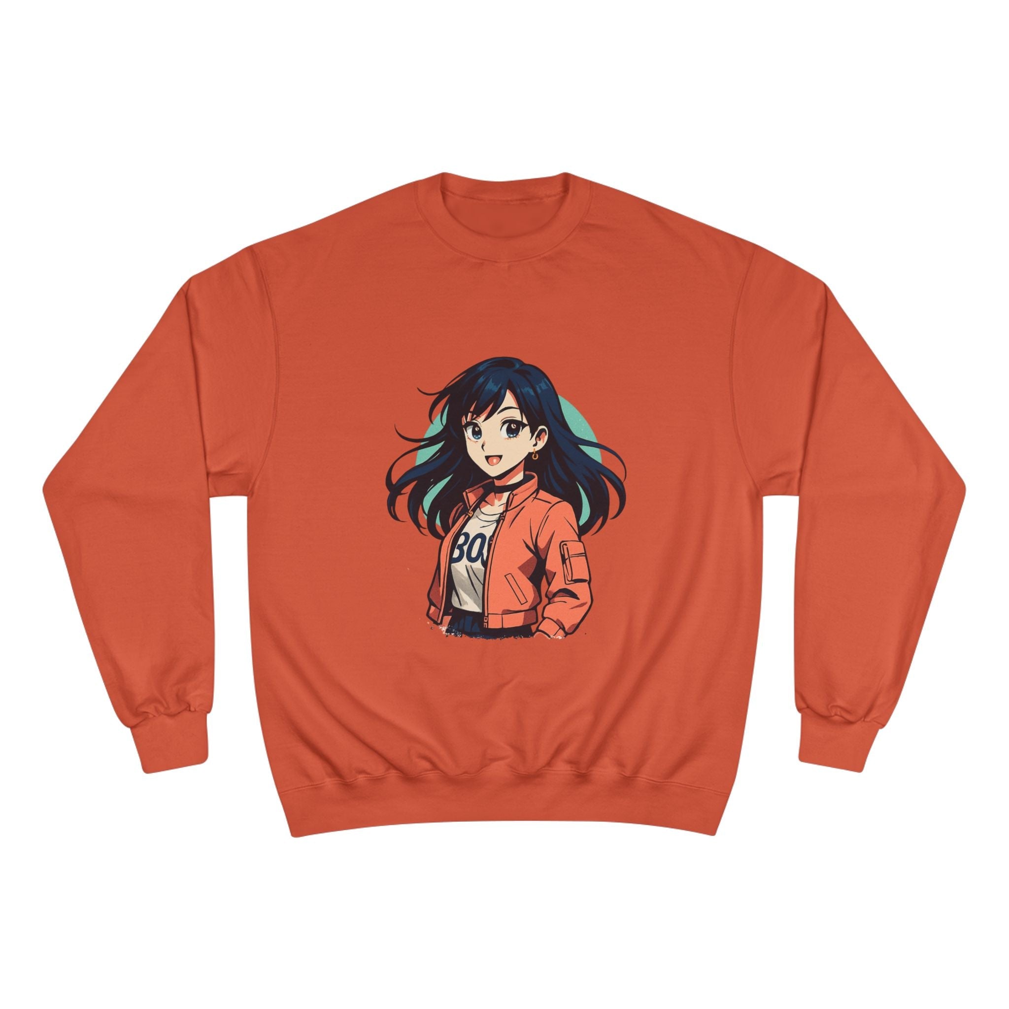 4302028849661738316_2048 Anime Girl Graphic Sweatshirt — Cute Jacket Illustration Crewneck - Image 1