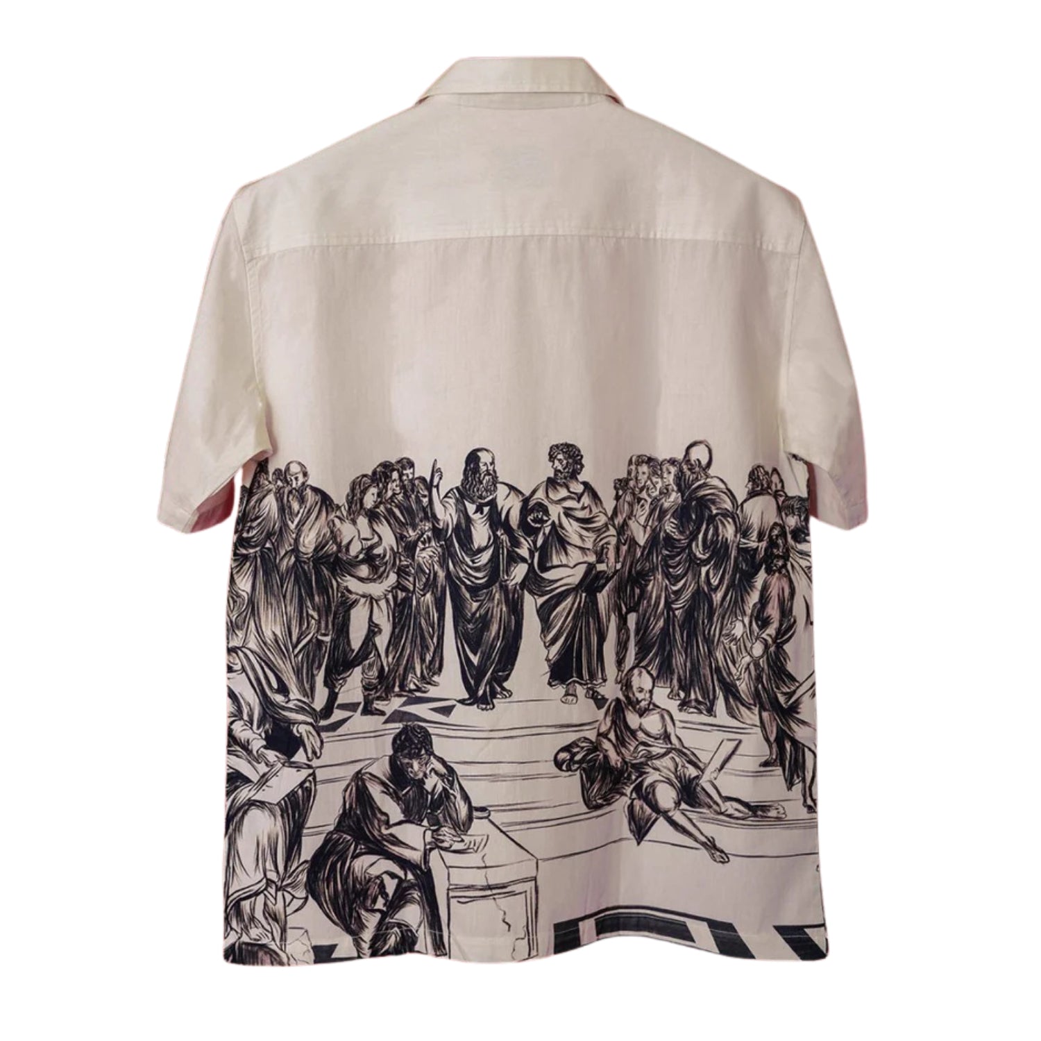 School of Athens Oversized Women's Cotton Shirt - Image 2