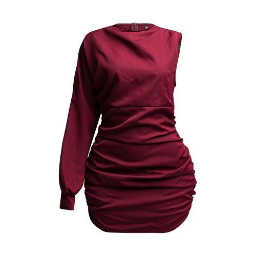Untitled-design-79.png One sleeve mini dress - Image 1